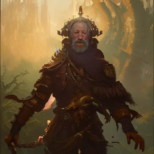 Image similar to Joe Biden , D&D, fantasy, intricate, elegant, highly detailed, digital painting, artstation, concept art, matte,illustration, hearthstone, art by Artgerm and Greg Rutkowski and Alphonse Mucha, simon stalenhag, hyperreal