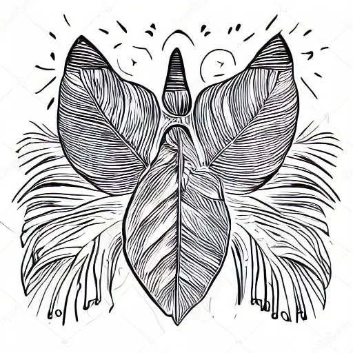 Image similar to tattoo sketch of a cat huging sun, monstera deliciosa, a draft, organic ornament, maori, line art, vector