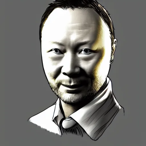 Prompt: limmy, trending on artstation