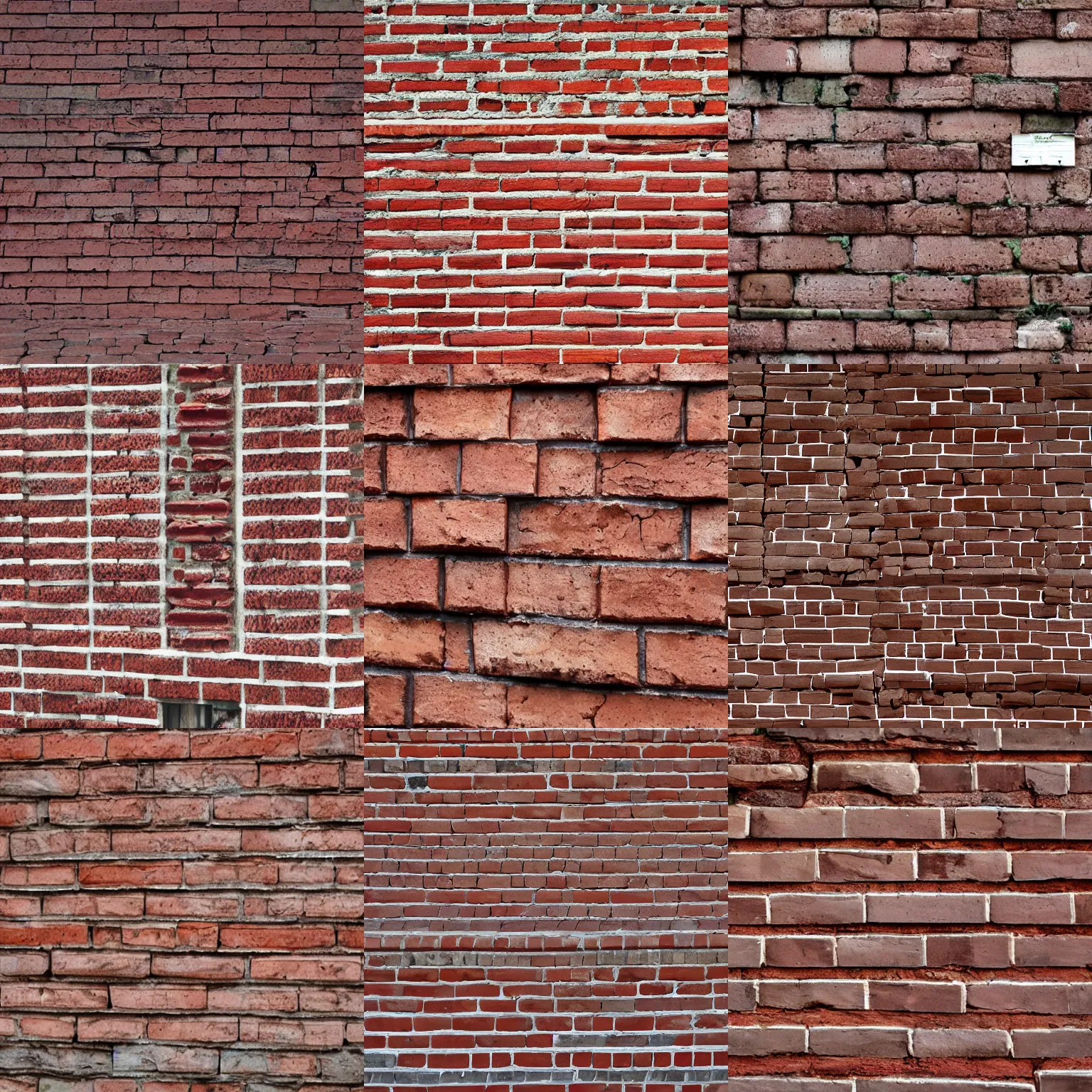 Prompt: ruffled bricks