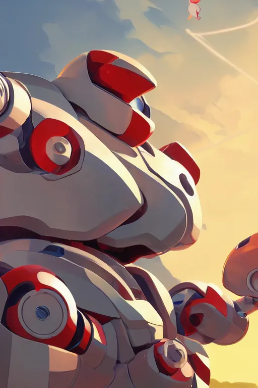 Image similar to metabots medabots medarotto medarot robot minimalist comics, behance hd by jesper ejsing, by rhads, makoto shinkai and lois van baarle, ilya kuvshinov, rossdraws global illumination ray tracing hdr radiating a glowing aura