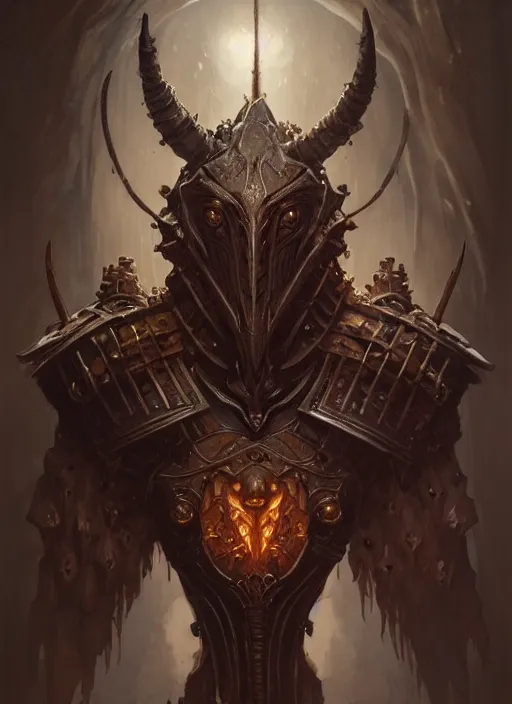 Prompt: a detailed bust knight in flesh and bone, demonic, demon, symmetry, symmetrical, by greg rutkowski and justin gerard, digital art, monstrous, art nouveau, baroque style, realistic painting, very detailed, fantasy, dnd, character design, top down lighting, trending on artstation