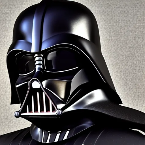 Prompt: darth vader glossy metal mask modeled and rendered using 3 ds max, hdr light studio and v - ray