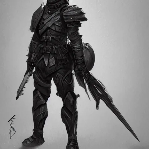 Image similar to a soldier in black armor ,D&D, fantasy, elegant, hopeful, muscular, highly detailed, digital painting, artstation, concept art, smooth, sharp focus, illustration