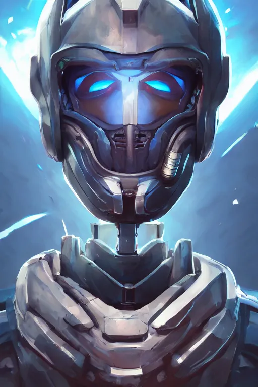 Image similar to epic mask helmet robot ninja portrait stylized as fornite style game design fanart by concept artist gervasio canda, behance hd by jesper ejsing, by rhads, makoto shinkai and lois van baarle, ilya kuvshinov, rossdraws global illumination radiating a glowing aura global illumination ray tracing hdr render in unreal engine 5