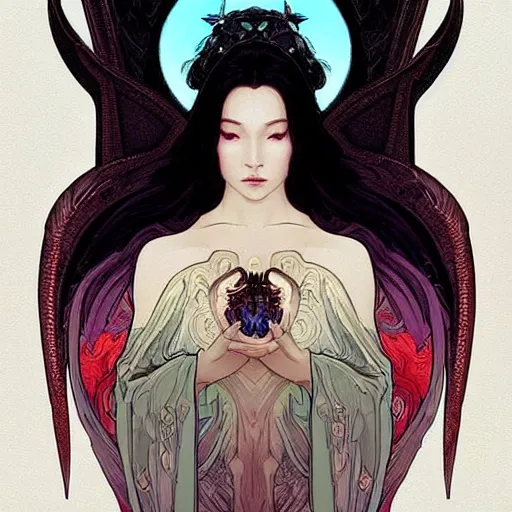 Prompt: A Pixel Art portrait of A beautiful!!!! angel in black flames by Ross Tran!! and alphonse mucha and greg rutkowski! and Zdzisław Beksiński!!,In style of digital art.Symmetrical face.dark Fantasy,smooth,hyper detailed,sharp focus,Soft light.4k