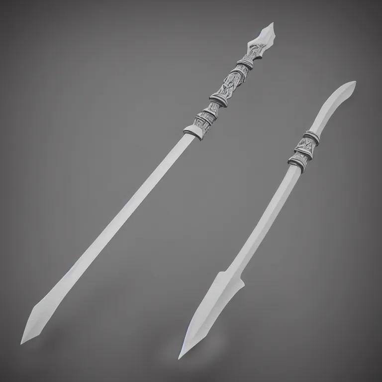 Prompt: 3D render of glowing fantasy sword