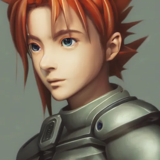 Prompt: Crono portrait from Chrono Trigger, award winning trending on artstation, photorealistic, octane render, arnold renderer, unreal engine