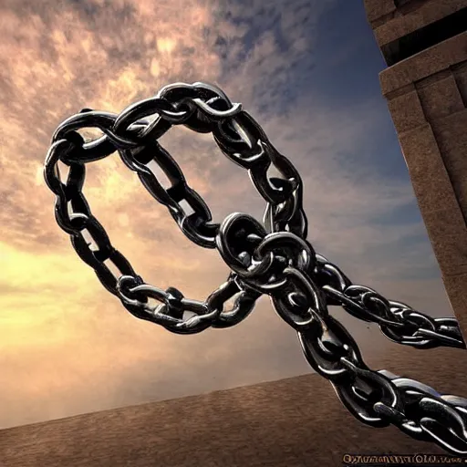 Image similar to relinquished god in chains, fantasy, beautiful digital art