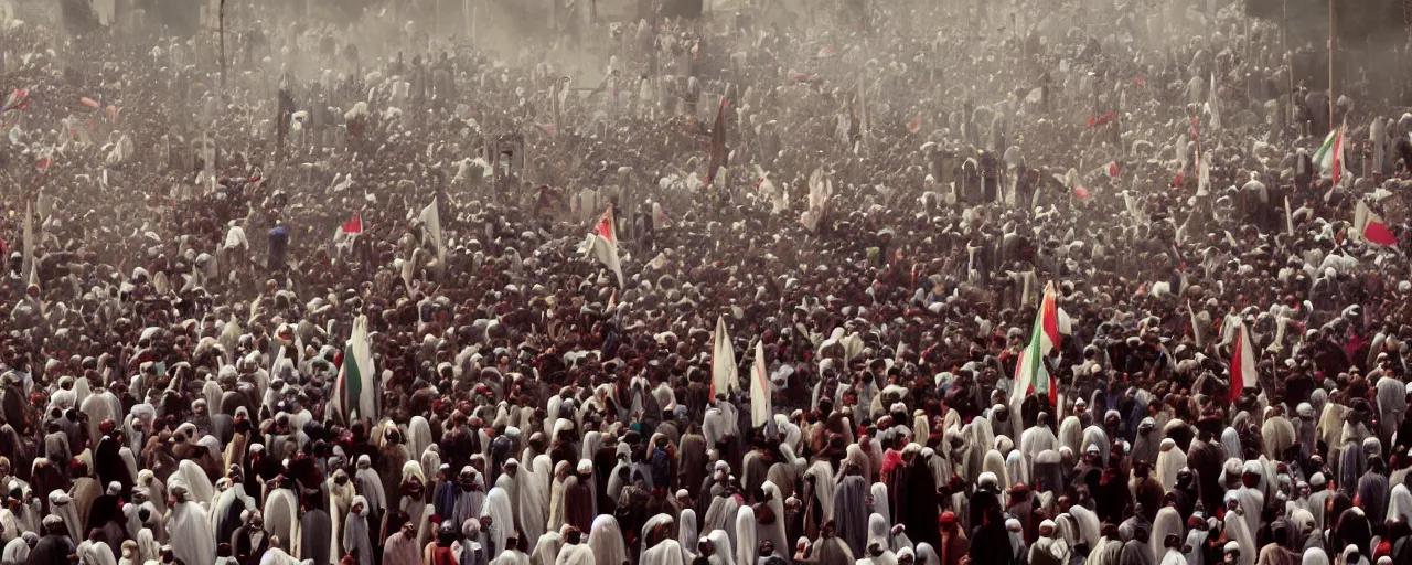 Prompt: arab spring protests, 2 0 1 1, national geographic, canon 5 0 mm, cinematic lighting, photography, retro, film, kodachrome