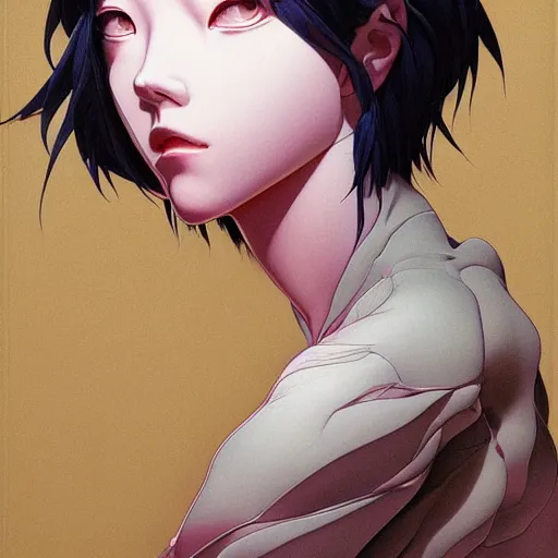 Image similar to citizen portrait soft light painted by james jean and katsuhiro otomo and erik jones, inspired by perfect blue anime, smooth face feature, intricate oil painting, high detail illustration, sharp high detail, manga and anime 1 9 9 9