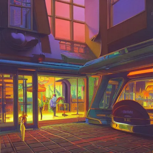 Image similar to art by syd mead, evgeny lushpin, paul lehr, james gurney, m. c. escher, beksinski, lisa frank, arthur adams