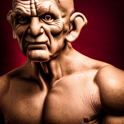 Image similar to photograph portrait of Popeye, intricate detail, sigma 85mm f/1.4, 4k, depth of field, high resolution, 4k, 8k, hd, full color