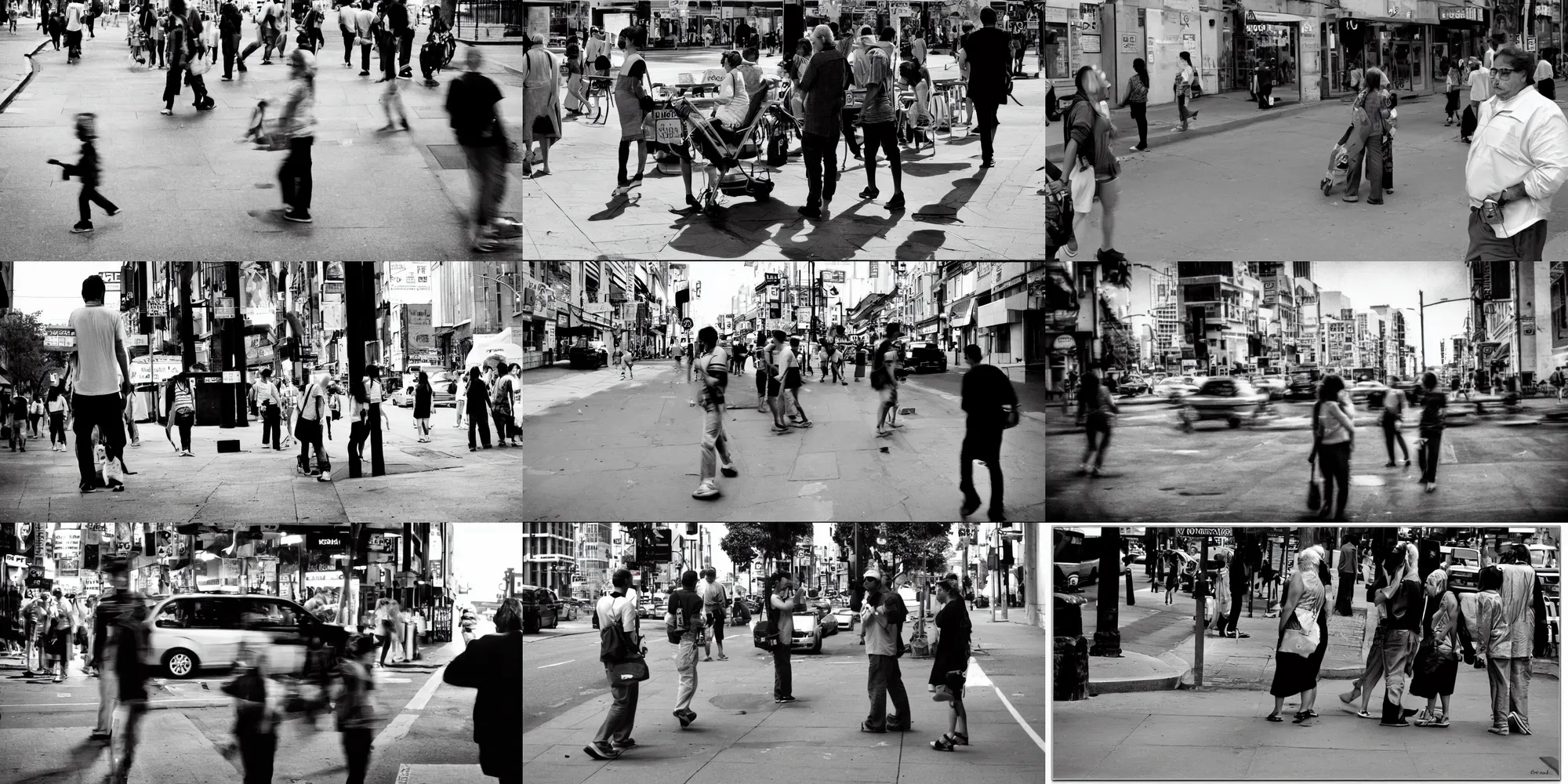 Prompt: Candid Street Photography. Kodak Infrared Film