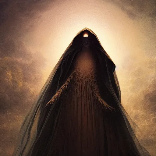 Image similar to a beautiful digital illustration portrait of the angel of death by benoit b. mandelbrot, steven belledin, martin johnson heade, lee madgwick, caspar david friedrich, and david rios ferreira. 8 k resolution trending on artstation concept art digital illustration