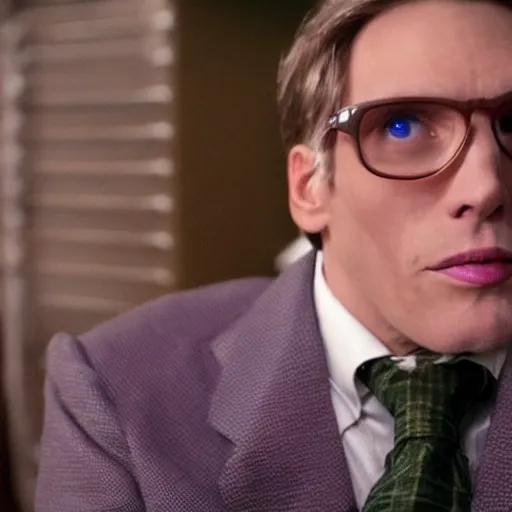 Image similar to Live Action Still of Jerma in Weekend at Bernie's, real life, hyperrealistic, ultra realistic, realistic, highly detailed, epic, HD quality, 8k resolution, body and headshot, film still