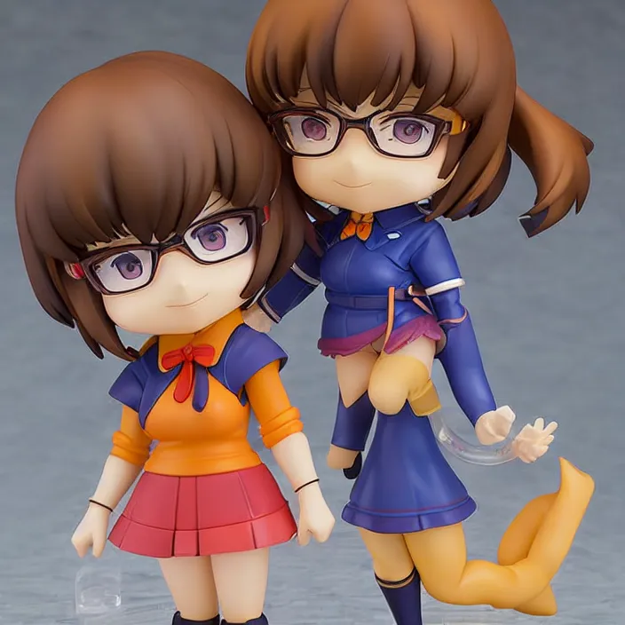 Prompt: Velma, An anime Nendoroid of Velma, figurine, detailed product photo