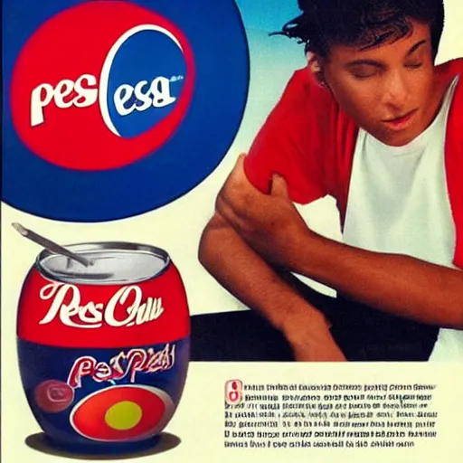 Image similar to a 1990's advertisement for pepsi