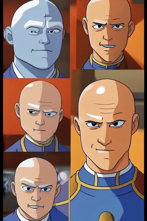 Image similar to mr clean as the avatar, avatar the last airbender