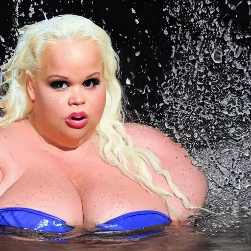 Image similar to trisha paytas drenched in water, soaked