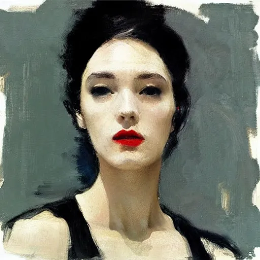 Image similar to portrait of a beautiful woman by william wray, ruan jia, instagram, rothko, liepke, apollonia saintclair, jeffrey catherine jones