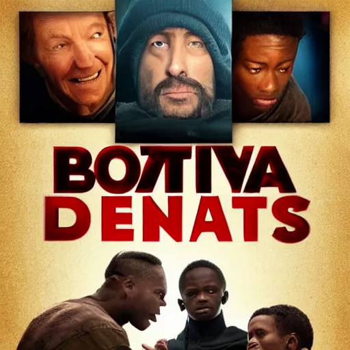 Image similar to award winning movie poster for new movie, bofa deez nuts