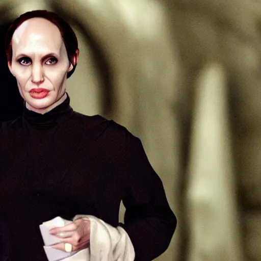 Prompt: voldemort is angelina jolie