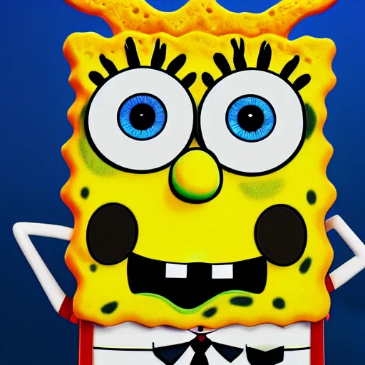 Image similar to Spongebob as a real person, XF IQ4, f/1.4, ISO 200, 1/160s, 8K, Sense of Depth, color and contrast corrected, Nvidia AI, Dolby Vision, symmetrical balance, in-frame