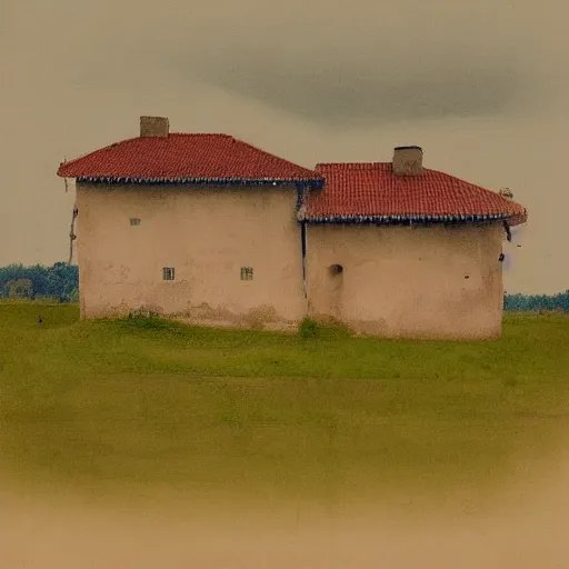 Prompt: “a matte panting of a old fort”