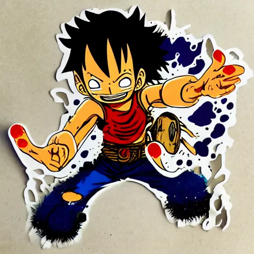 Luffy gear 5 panel | Sticker