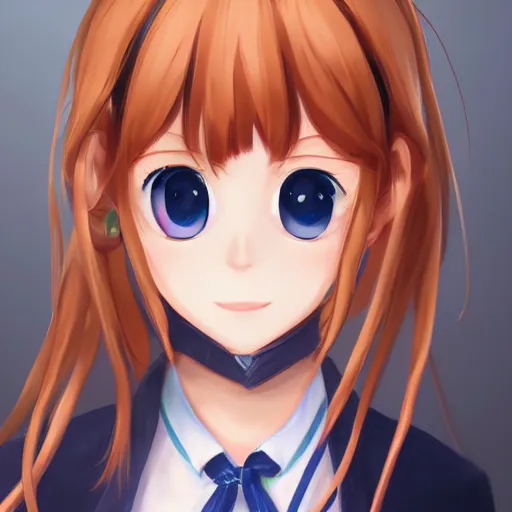 Image similar to full headshot portrait of Monika from Doki Doki Literature Club, drawn by WLOP, by Avetetsuya Studios, anime manga panel, trending on artstation