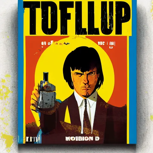 Prompt: thrilling pulp fiction magazine cover illustration of new mexico, minimalistic, colorized, colorful, damaged, realistic, detailed, yellow color scheme, dramatic