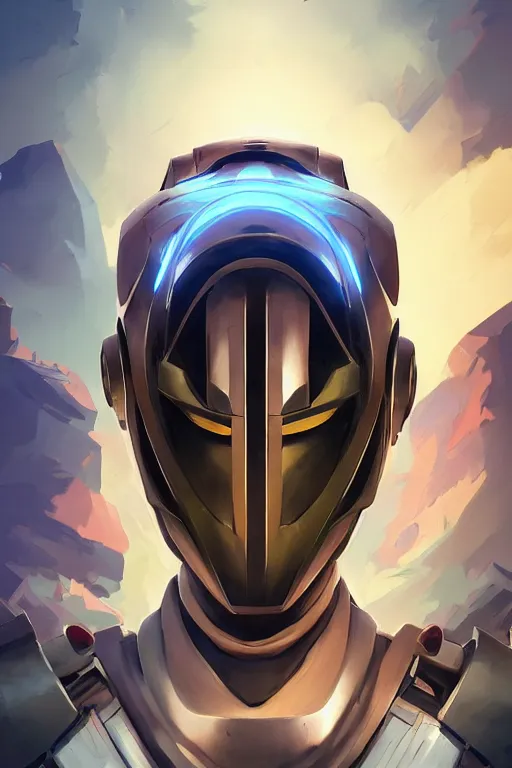 Image similar to epic mask helmet robot ninja portrait stylized as fornite style game design fanart by concept artist gervasio canda, behance hd by jesper ejsing, by rhads, makoto shinkai and lois van baarle, ilya kuvshinov, rossdraws global illumination radiating a glowing aura global illumination ray tracing hdr render in unreal engine 5