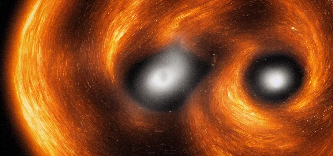 Image similar to Photo of a Black hole in a Jar, highly detailed