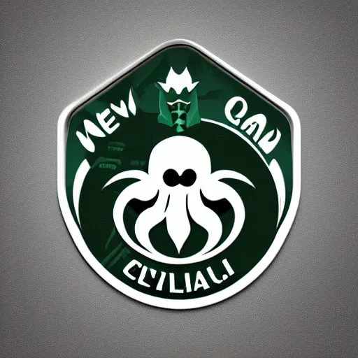 Prompt: new Telegram logo, logo design, Cthulhu, logo design, Cthulhu queen