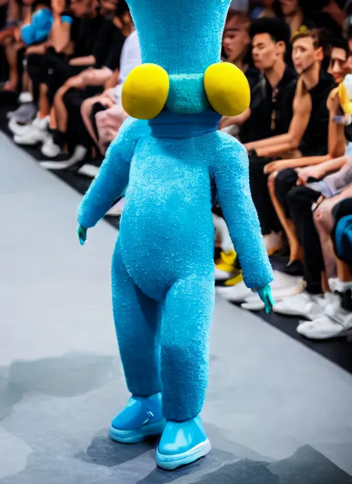 Image similar to hyperrealistic and heavy detailed air jordan runway show of marge simpson, leica sl 2 5 0 mm, vivid color, high quality, high textured, real life