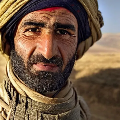 Image similar to Close up of a Kurdish shepherd wearing Kurdish clothes in a movie directed by Christopher Nolan, movie still frame, promotional image, imax 70 mm footage