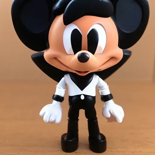 Image similar to black face, michael jackson, michael jackson, michael jackson, michael jackson, michael jackson, michael jackson, michael jackson, michael jackson, ( ( ( mickey mouse ) ) ), nendroid, butcher billy style