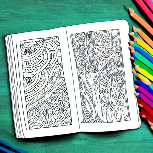 Image similar to coloring book for grownups