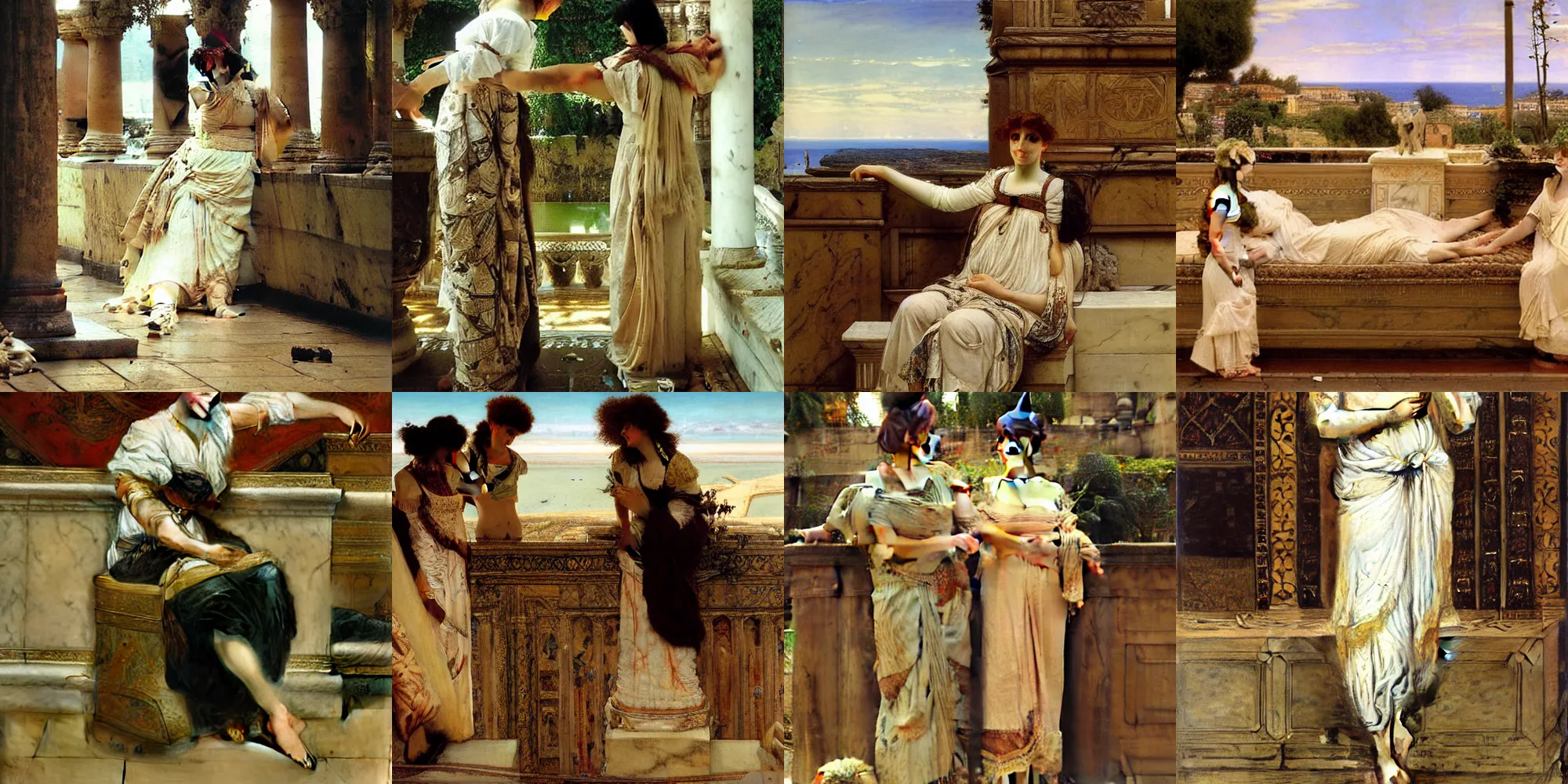 Prompt: Artwork by Lawrence Alma-Tadema