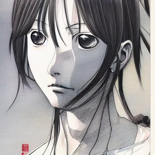 Prompt: a beauty by takehiko inoue.