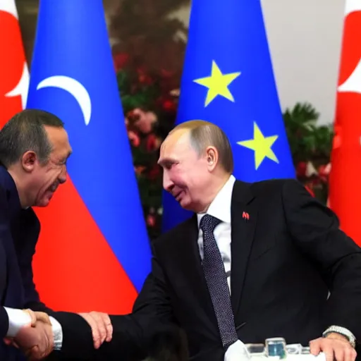 Image similar to putin french kissing erdogan