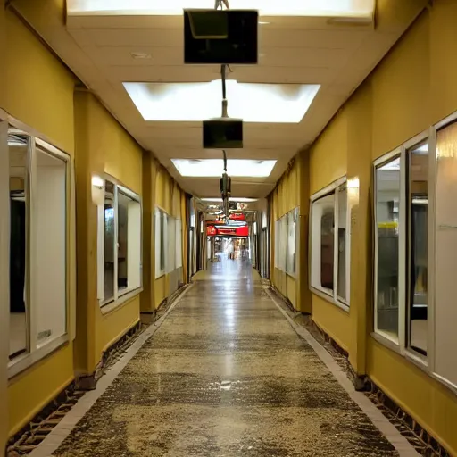 Prompt: mall hallway, craigslist photo