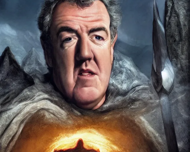 Image similar to jeremy clarkson in lord of the rings, character art, by various concept artists, redshift render, hyperrealistic face, photorealistic render