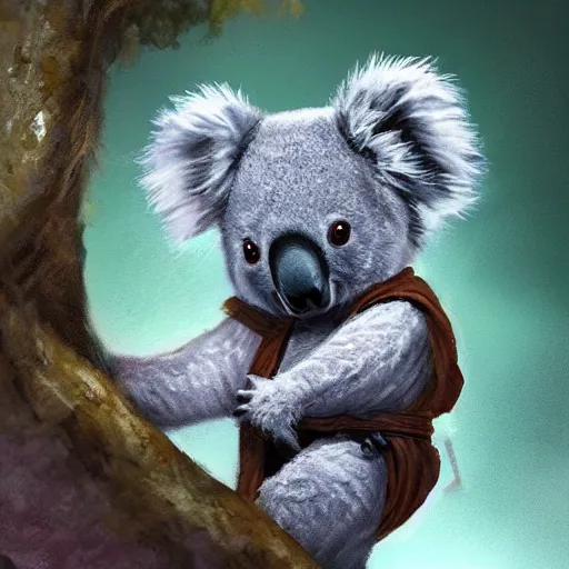 movie still macro close photo of koala, by weta disney