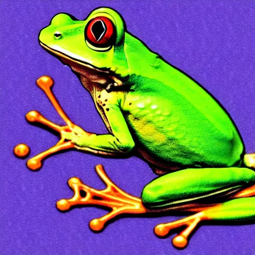 Image similar to Frog transforming into a prince