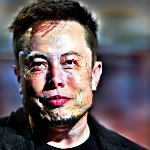 Image similar to elon musk with face of scarlet johanson