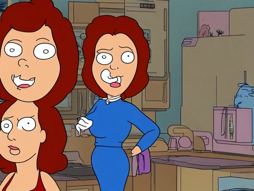 lois griffin in an episode of seinfeld, 9 0 s sitcom | Stable Diffusion