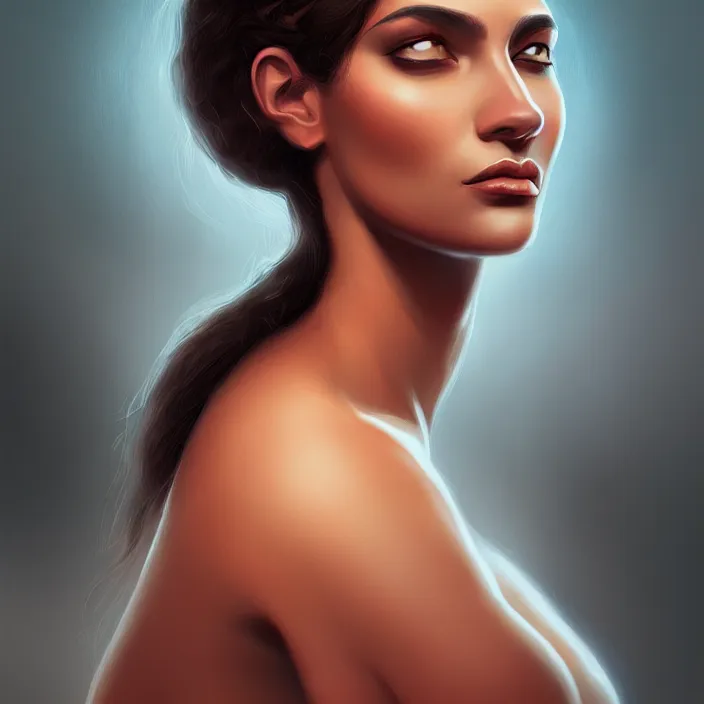 Prompt: portrait of female, latina, sensual, sexy, intricate, elegant, highly detailed, digital painting, artstation, concept art, smooth, sharp focus, illustration