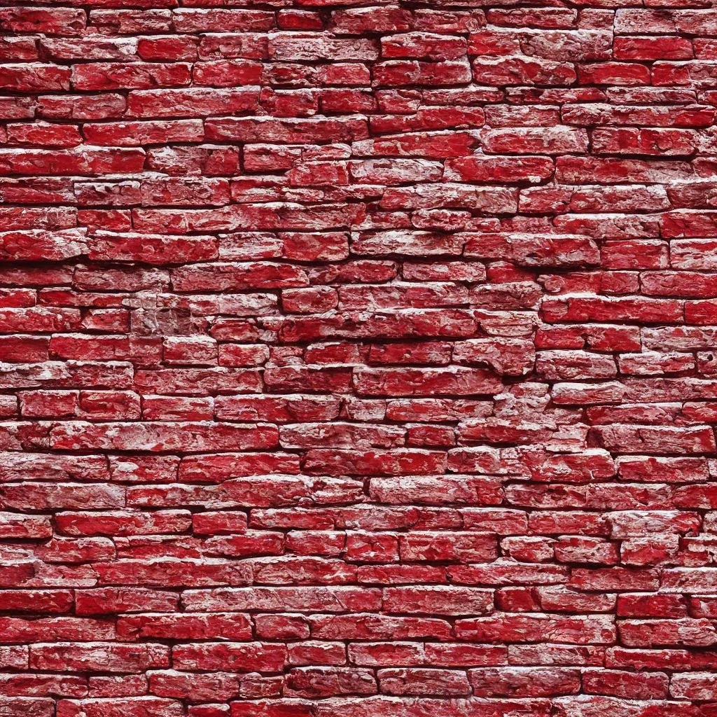 Prompt: red painted brick texture